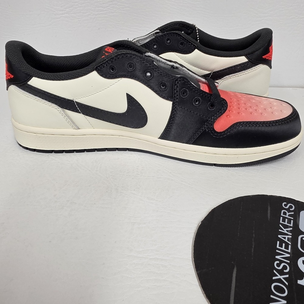 Nike x Paris Saint-Germain Air Jordan 1 Low OG AJ1 Sail HF8828-100 Men's Size 12 - Picture 5 of 8